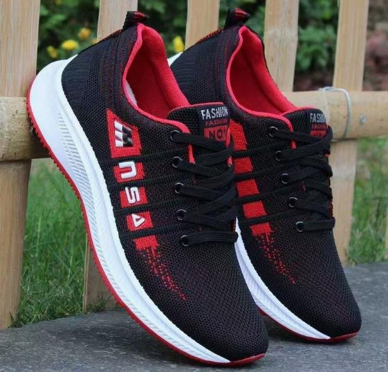 Spring New Men's Shoes Breathable Shoes Trendy Casual Sports Shoes Net Cloth Shoes Outdoor Running Shoes