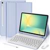 Чехол-клавиатура для Samsung Galaxy Tab S10 FE / S9 FE - Лавандовый с Bluetooth-клавиатурой + Мышь + Стилус