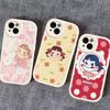 Бренд P-peko Chan Милая Девочка Чехол для Телефона Для IPhone 16 15 14 13 12 11 Pro Max Plus Ударопрочный Кожаный Чехол