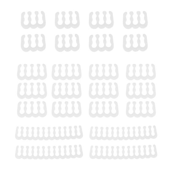 24 шт./набор PP гребень для кабеля многоразовый 6/8/24-контактный органайзер-зажим для кабелей питания компьютера для настольного ПК