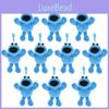 Sesame 10pcs Wholesales Street Cookie Monster Plush Ornament Dolls Chains Qt173
