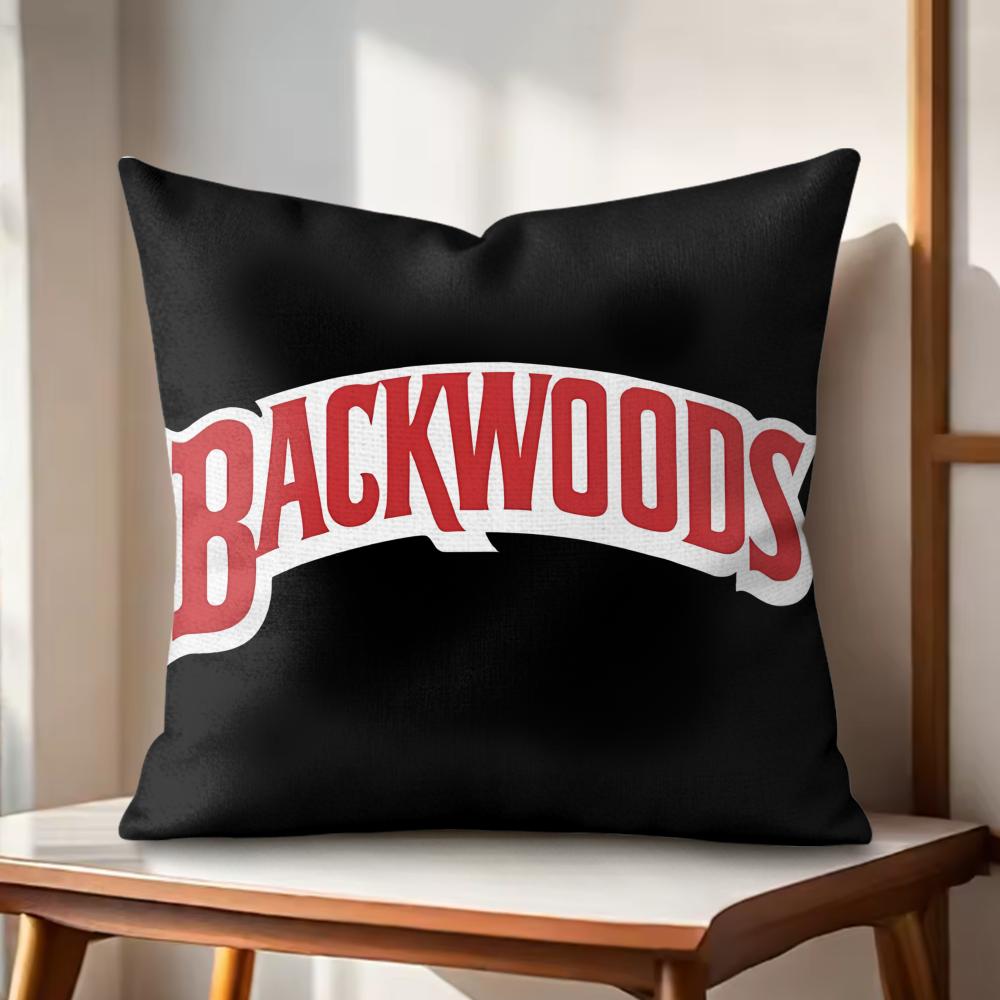 Classic BBackwood Cushion Cover Natural Linen Organic Fabric DoubleSided Printing Couch Pillow Covers Home Decor