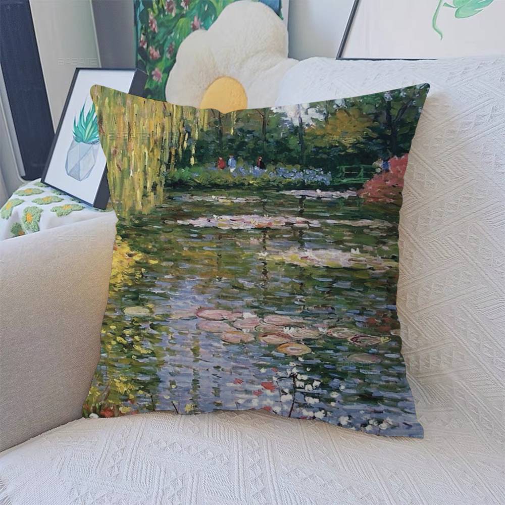 Lmpressionism Artist Cushion Cover Polyester Sofa Cushions Decorative Throw Pillows Home Decoration Pillowcover