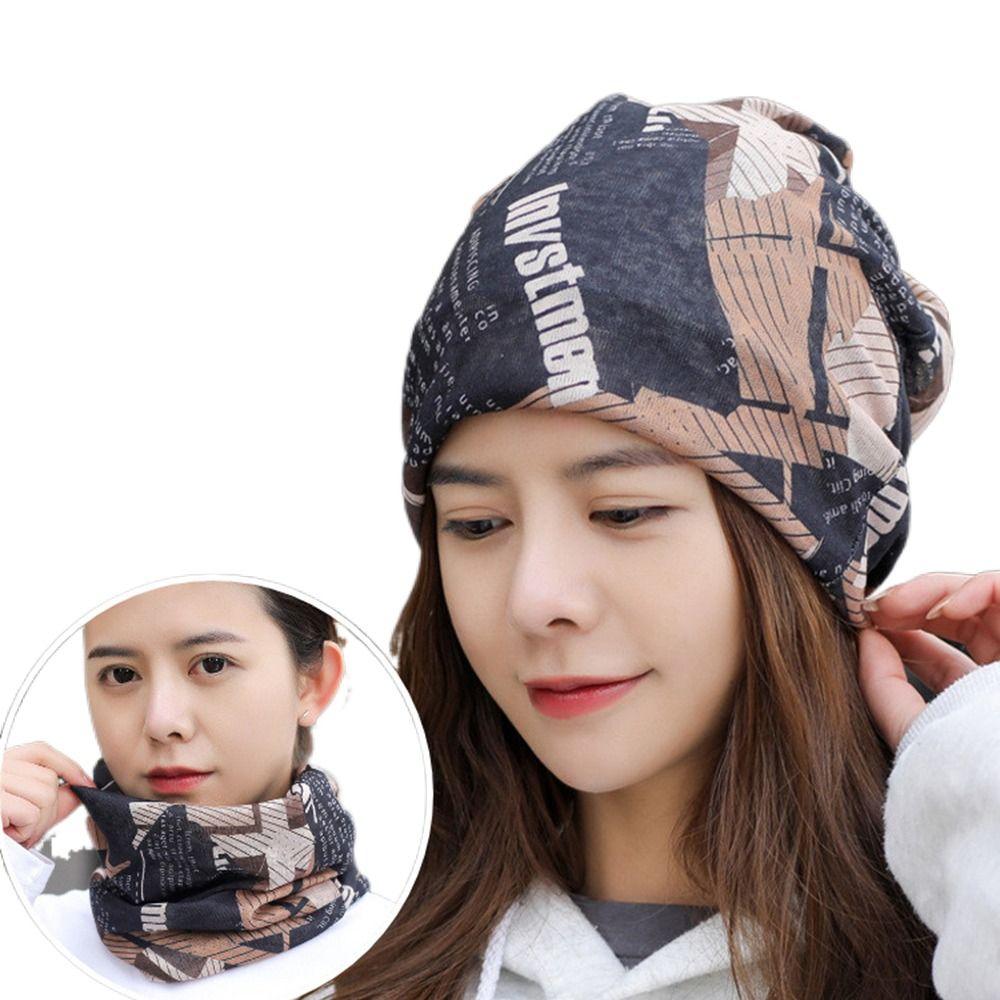 Collar Summer Hat Head Wrap Turban Headscarf Scarf Ruffle Cancer Hat Beanie Stripe Hat Outdoor Cap