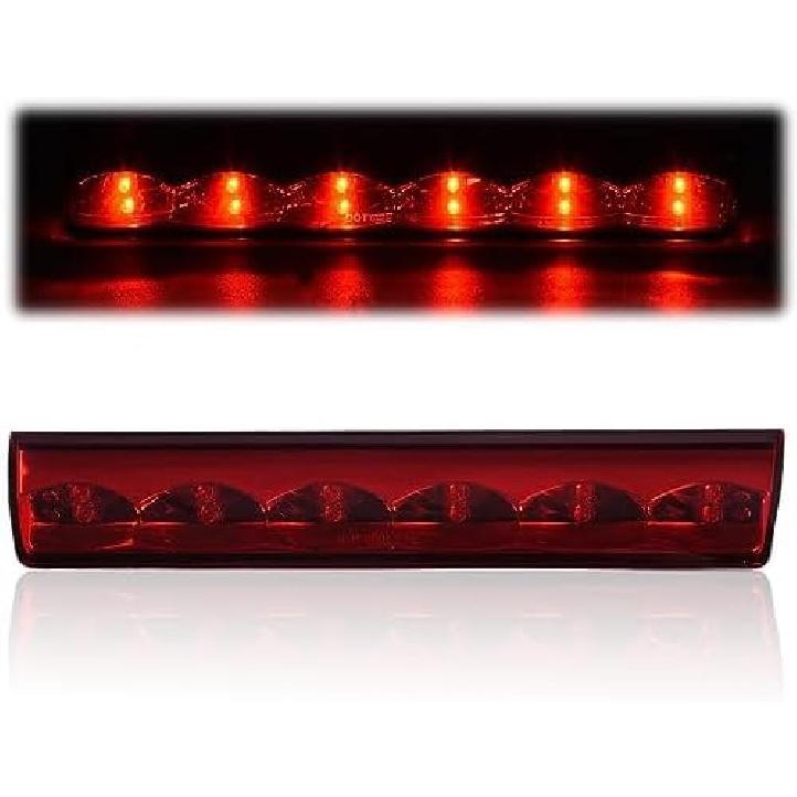 PIT66 LED Bar 3Rd Brake Light, Compatible With 2009-2017 Dodge Ram 1500 2500 3500 X Type High Mount Stop Light Rear Tail Cargo Lamps Smoked Lens