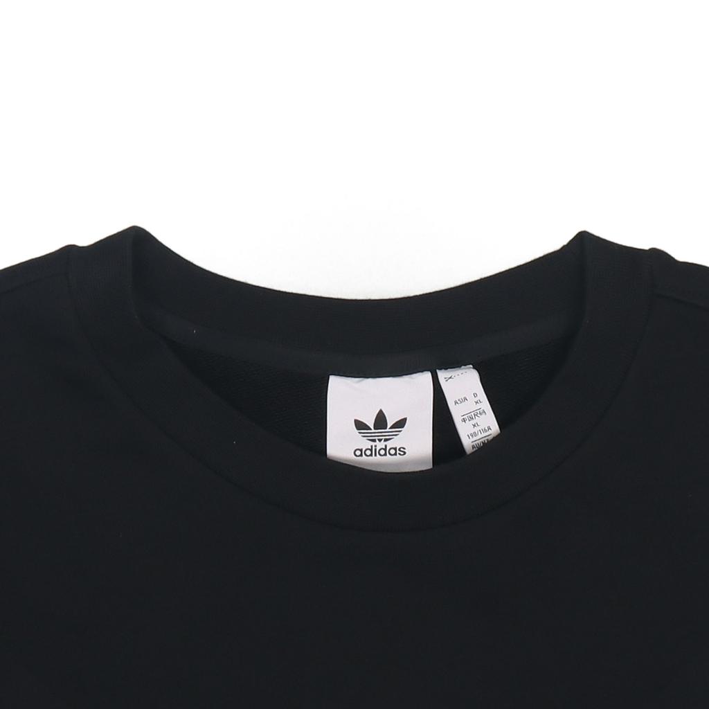 adidas Оригинальный свитшот с логотипом Trefoil Bear Crew, мужские топы, черный HL4111