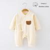 Весенний хлопковый ромпер для новорожденных - Боди с длинным рукавом для девочек