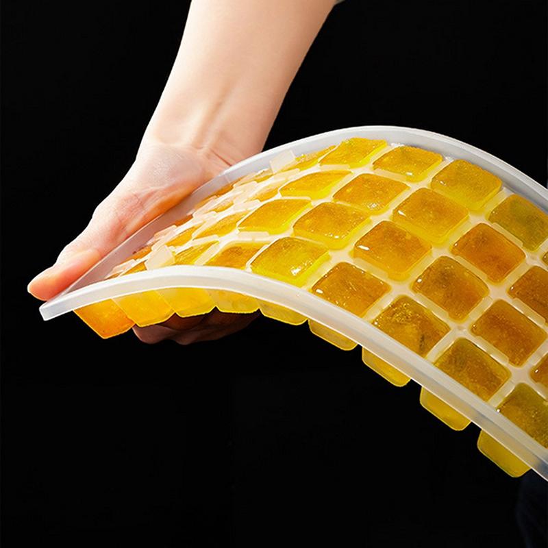 Пищевой ПП Формы для кубиков льда 36/72/144 Формы для кубиков льда Многоразовый лоток для льда с крышкой Супер легкое извлечение Формы для кубиков льда