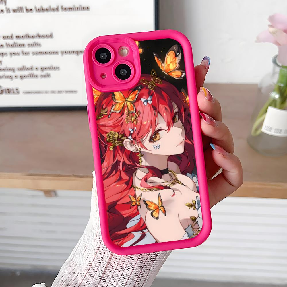 HSR Himeko Утолщенный ТПУ Чехол для Мобильного Телефона для iPhone 17 16 15 14 13 12 11 Air Pro Max Plus Цветной Чехол