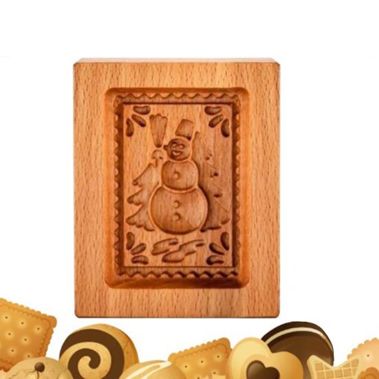 Деревянная форма для пряничного печенья, сделай сам, портативная стильная формочка для печенья для родителей и детей, забавный древесный материал