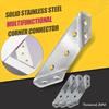 20/50Pcs Furniture Corner Connector Stainless Steel Corne Bracket Universal Triangle Corner Brace with Screw Angle Brackets