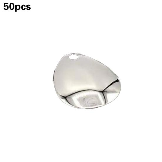 50 шт. Блесны-лепестки Яркий цвет Легкое вращение Гладкая отделка Широкое применение Защита от ржавчины Рыболовный аттрактор Компактная блесна-спиннер