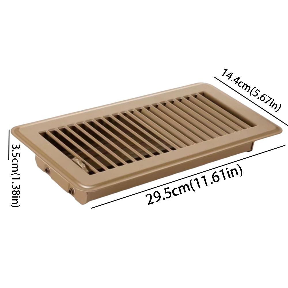 Carbon Steel Floor Register High Efficiency Air Vent Covers 2-Pack Floor Vent Covers  Home Floor