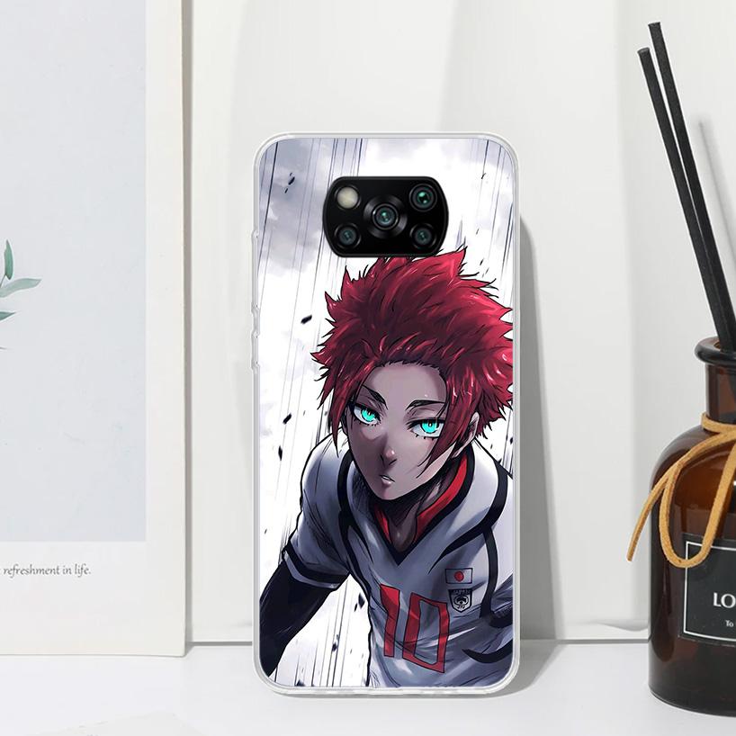 Чехол для телефона Blue Lock Shidou Ryusei для Xiaomi Poco X7 X6 X5 M7 M8 Pro F7 Ultra Redmi 15C 15 13C 13 12C 12 10 10C 10A Арт Fundas
