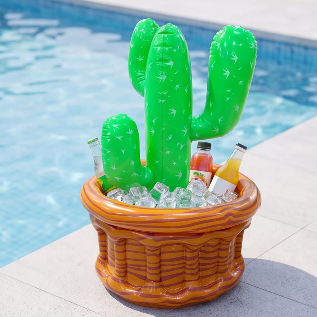 PVC Floating Drink Cooler Large Capacity Pool Party Beverage Bucket Blow Up Float Ice Chest Summer Beach Pool Party Supplies