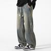 Men's Jeans Spring-Summer American Elastic Waist Wide Daily