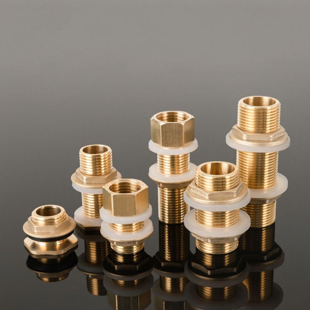 Copper Pipe Water Tank Connector 1/2" 1/4" Fish Tank Coupling Joint Garden Irrigation Pipe