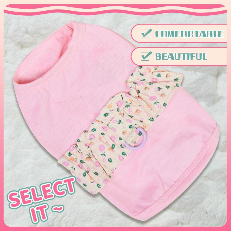 Одежда для собак, летняя жилетка для домашних животных, однотонная футболка с гирляндой для кошек, одежда для собак, модная весенняя одежда, дышащая одежда для чихуахуа, щенков