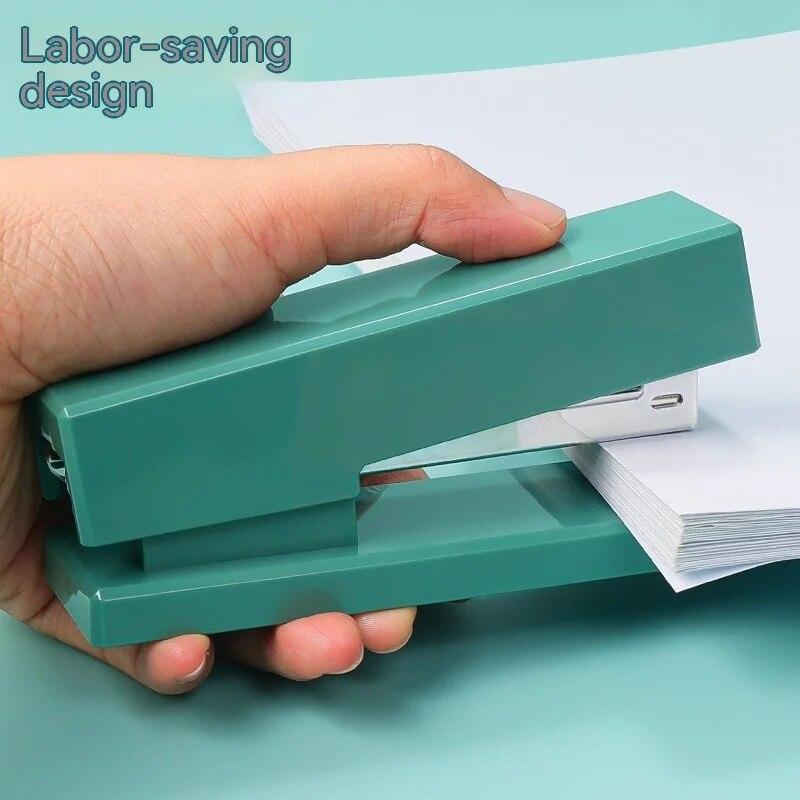 Fashion Stapler Desk Binding Binder Book Durable Paper Stapling Fashion Colors School Supplies Stationery Office Accessories