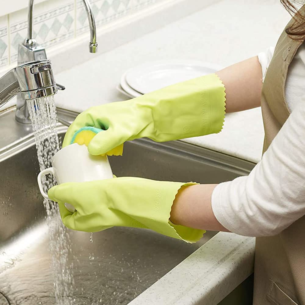 Перчатки Showa Перчатки для готовки Nice Hand Mu средней толщины, размер M, зеленые, 1 пара, набор из 2 шт.