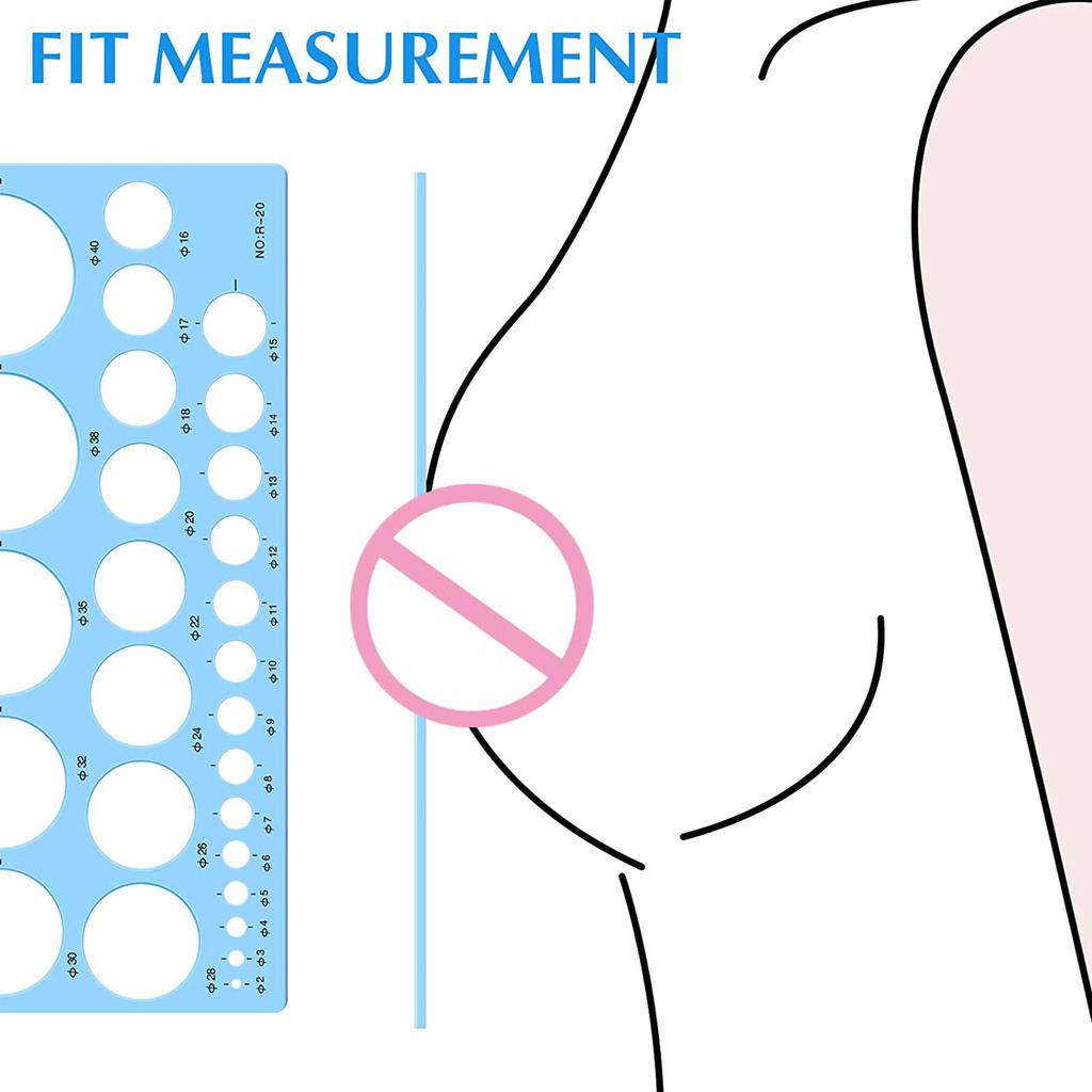 Nipple Ruler Nipple Measuring Card Breast Pump Flange Circle Ruler Sizing Tool Efficient Breast Feeding Supplies 27Size