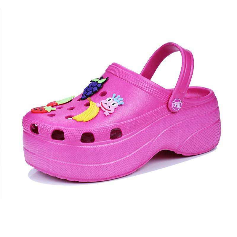 Женские цветные сандалии сабо