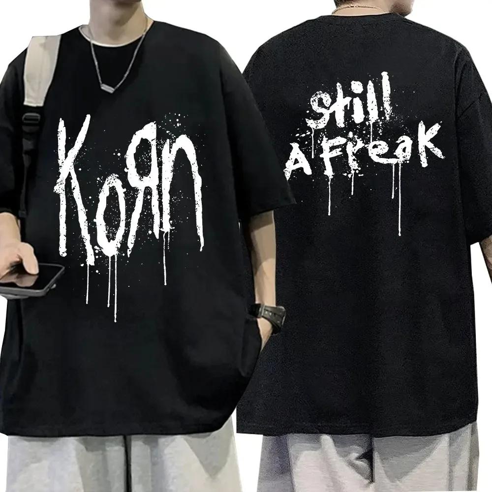 Korn Music Concert Rock Band WORLD TOUR Cotton T Shirt Men Women Short Sleeve Tshirt Summer Oversized T-shirts Tops