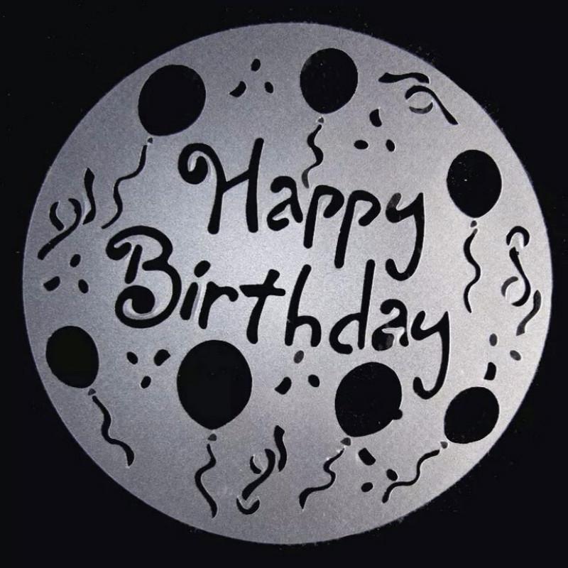 PVC Cake Stencils Birthday Printing Mold Decorating Wedding Party Kitchen Pastry Tools Accessories