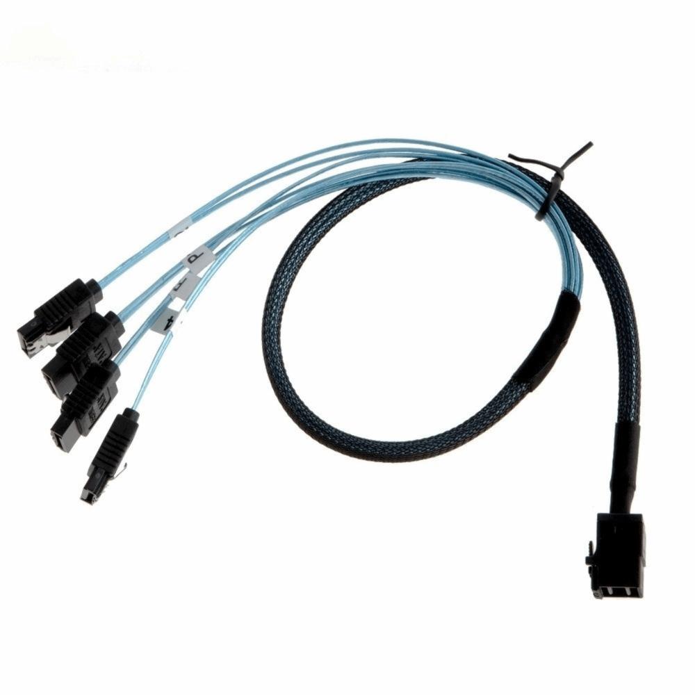 0.5m Length SFF-8643 To SATA Adapter 1.0m Length Motherboard Controller Cable