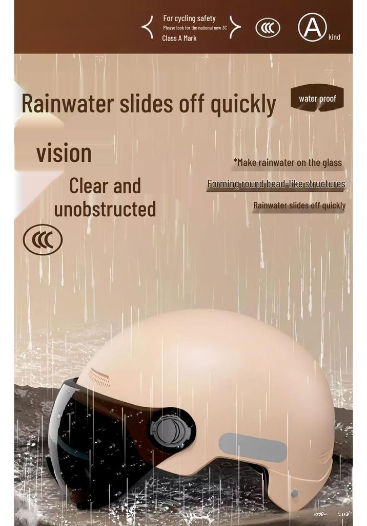 3C Certified Universal Electric Bike & Scooter Safety Helmet for All Seasons, Men & Women