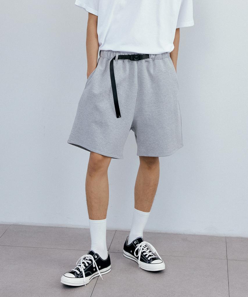 ENDOOR Belted Uniform Shorts (Gray)