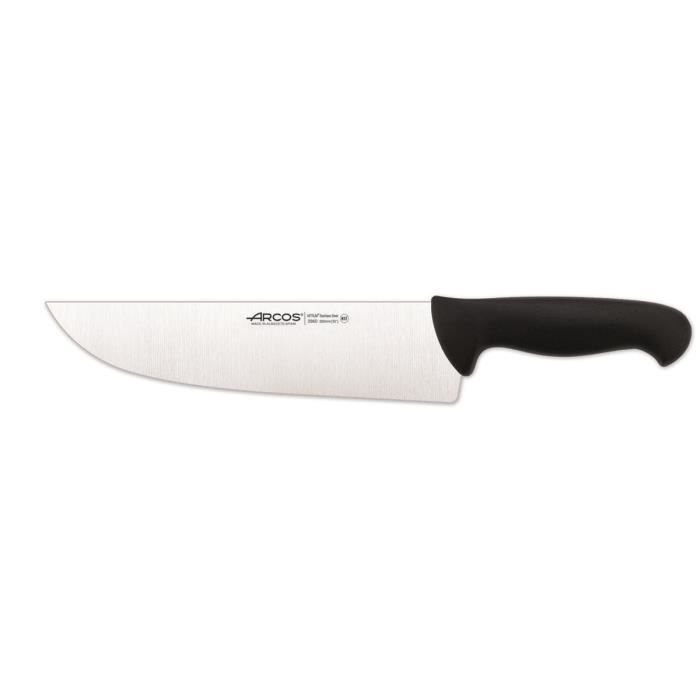 Couteau de boucherie - ARCOS - Prof. 296025 - Acier inoxydable NITRUM - Lame 25 cm - Ergonomique