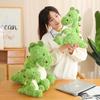 Sitting Flower Brush Dragon Plush Toy Children'S Gift Living Room Green Dinosaur Rag Doll Throw Pillow Doll