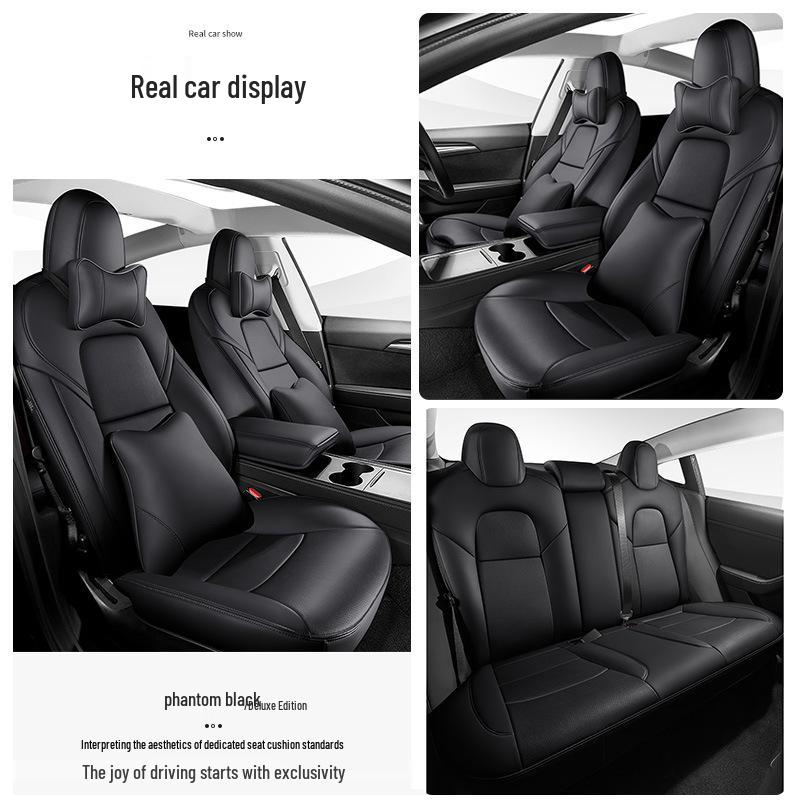 Чехол на сиденье из натуральной кожи для Tesla Model 3/Y