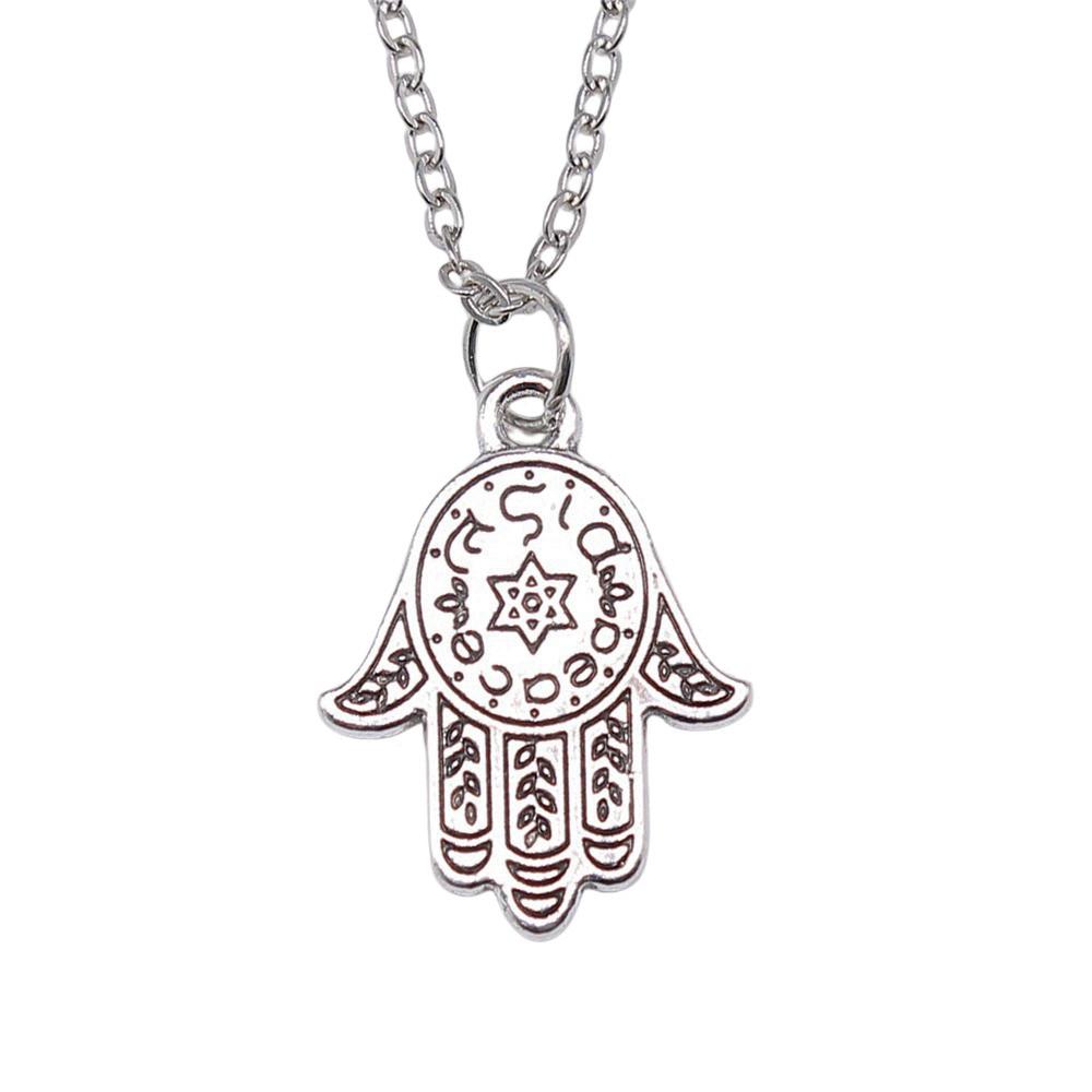 Knot Pendant Necklace Talisman Amulet Celtic Occult Protection Jewelry 40cm Short Chain