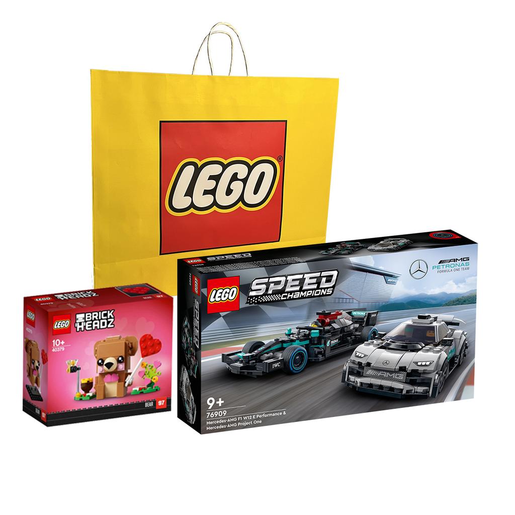 LEGO Speed Mercedes-AMG F1 W12 E Performance & Mercedes-AMG Project One Building Blocks 76909
