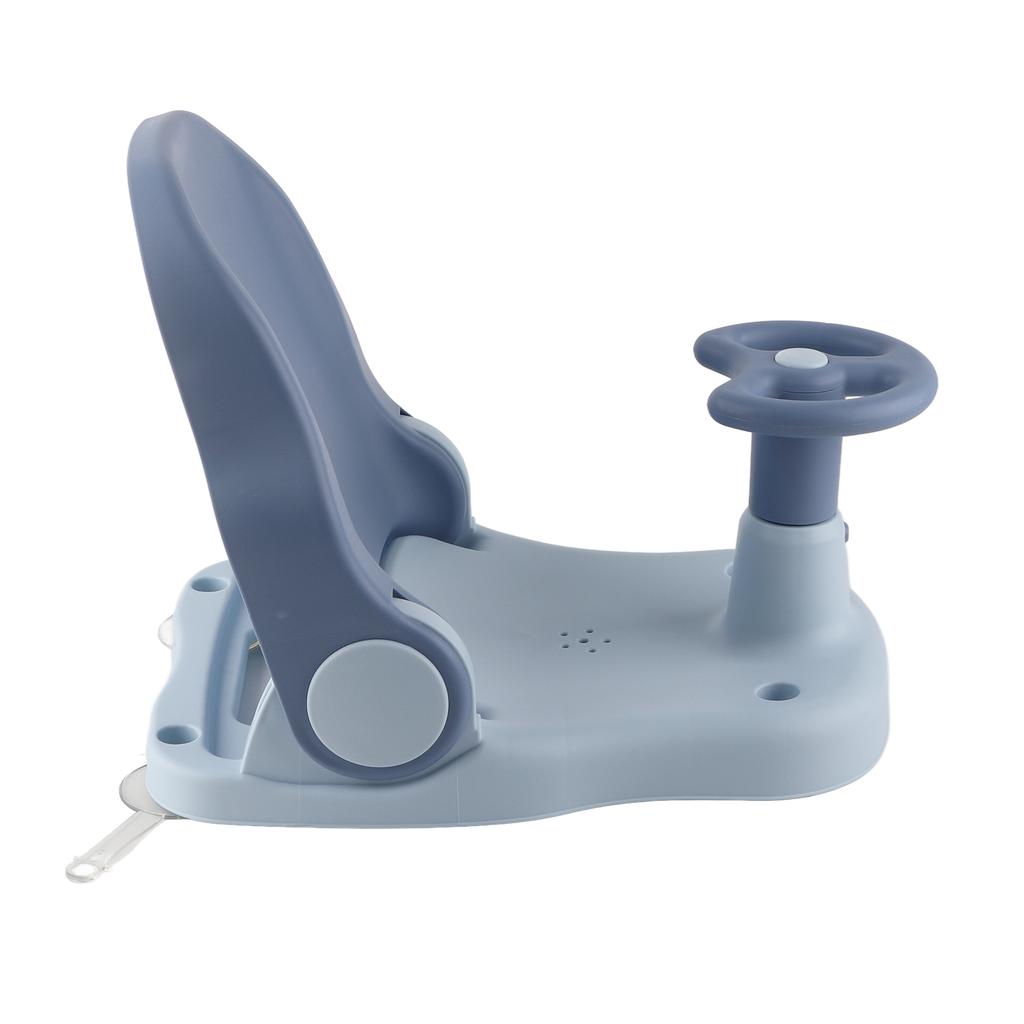 Детское кресло для душа с противоскользящим покрытием, регулируемое положение сидя, лежа, складное, устойчивое, с присоской, для детской ванны