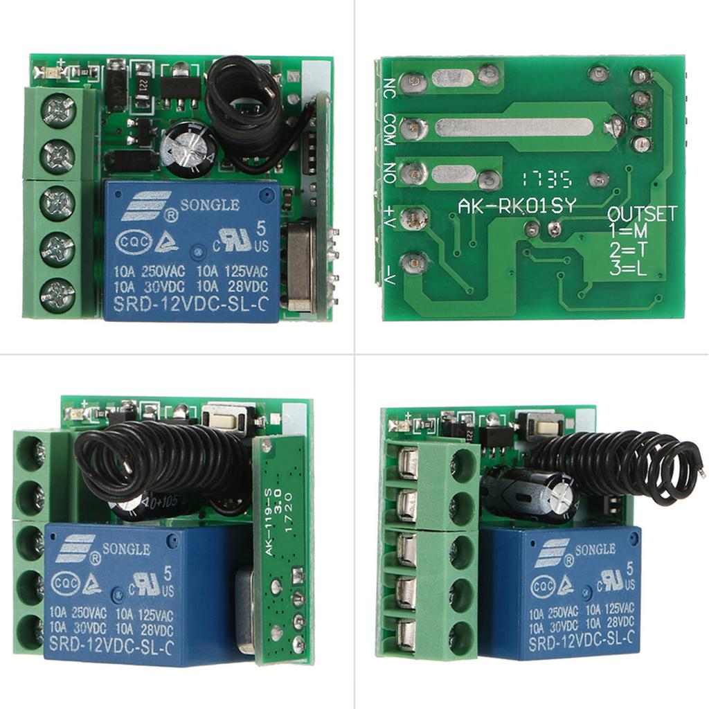 12 В постоянного тока, 1 канал, беспроводной пульт дистанционного управления, реле-приемник, передатчик, универсальный модуль дистанционного управления и радиочастотный передатчик, пульт дистанционного управления 1527