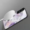 Счастливая Бабочка Картина подходит для Samsung Galaxy S26 Ultra S20 FE S21 S22+ 23 Plus S24 Ultra 25 Edge черная Стеклянная Чехол для Телефона