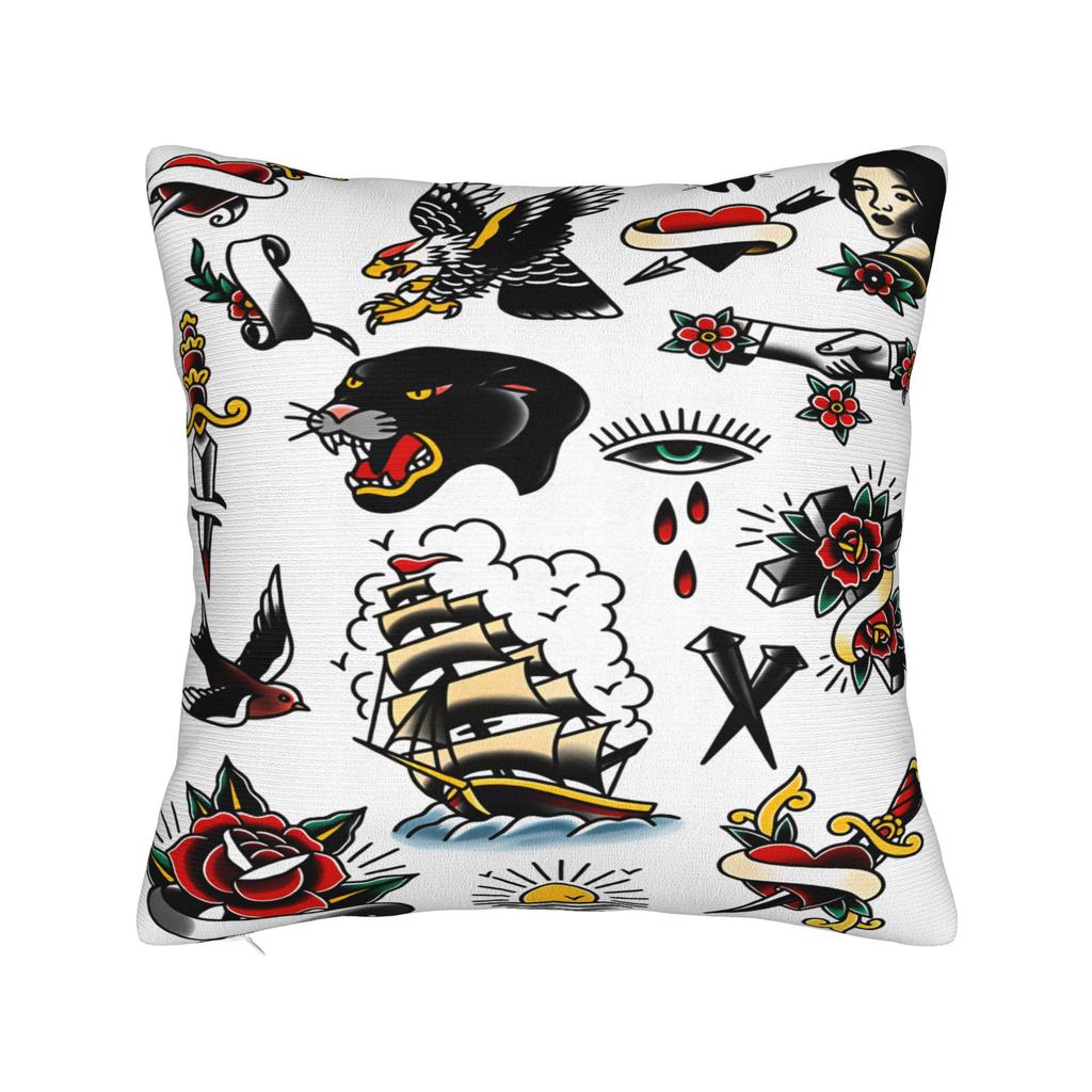 Pillow Cover Flying Leaping Pig Funny Pillow Case For Living Room Sofa Pillowcases