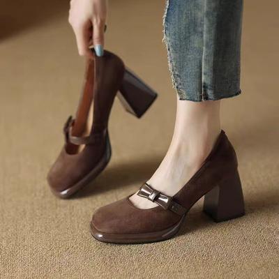 Модная обувь для женщин 2025 Мэри Джейн Красная Женская Летняя Обувь Японский Стиль Лолита Низкий Каблук Элегантная с Бантом Готическая Квадратный Носок