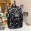 Star Cute Rabbit Bone Printed Student Backpack With Strap Decoration School For