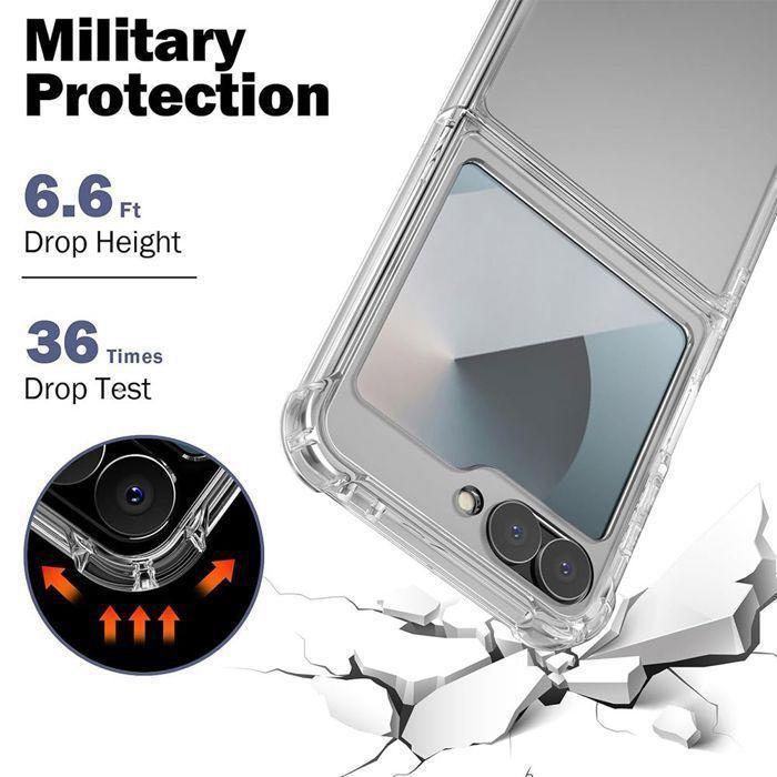 Coque de protection - BOOLING - pour Samsung Galaxy Z FLIP 6 - Silicone Renforcé - Transparente