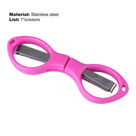 Folding Scissor Ergonomic Design Sharp Cutter Portable Small Foldable Craft Scissors for Outdoor