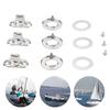 Twist Lock Fasteners Turn Button Eyelet and Stud Mounting Screws for Canvas Marine Fastener Turn Buttons