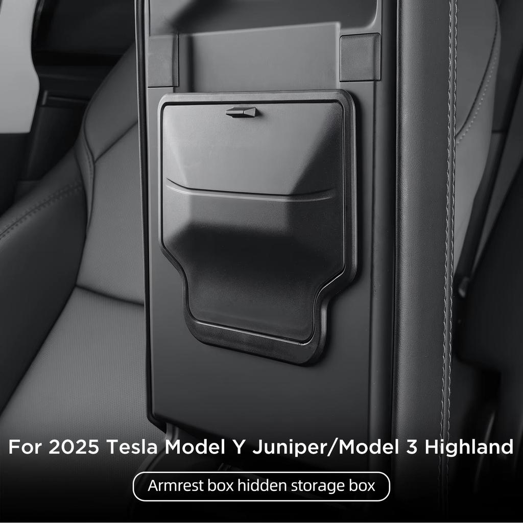 Для Tesla Model Y Juniper/Launch 2025 Автомобильный подлокотник Скрытый ящик для хранения Модель 3 Highland 2024-2025 Кейс для хранения в центральной консоли