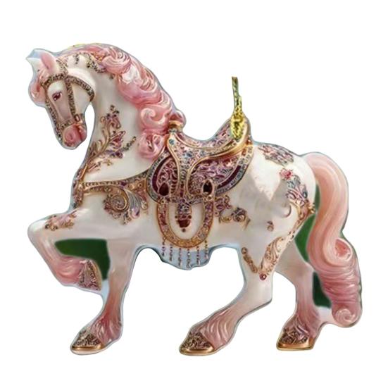 Лошадь Украшение Сверкающий Страз Лошадь Украшение на Елку 2D Акриловая Подвеска Праздничный Сувенир Подарки для Женщин Девушек Любителей Лошадей