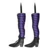 Halloween Party Decor 2 Pack Witch Legs Prosthetic Ornament for Outdoor Yard Featuring Foam and Fabric for Reusable Use