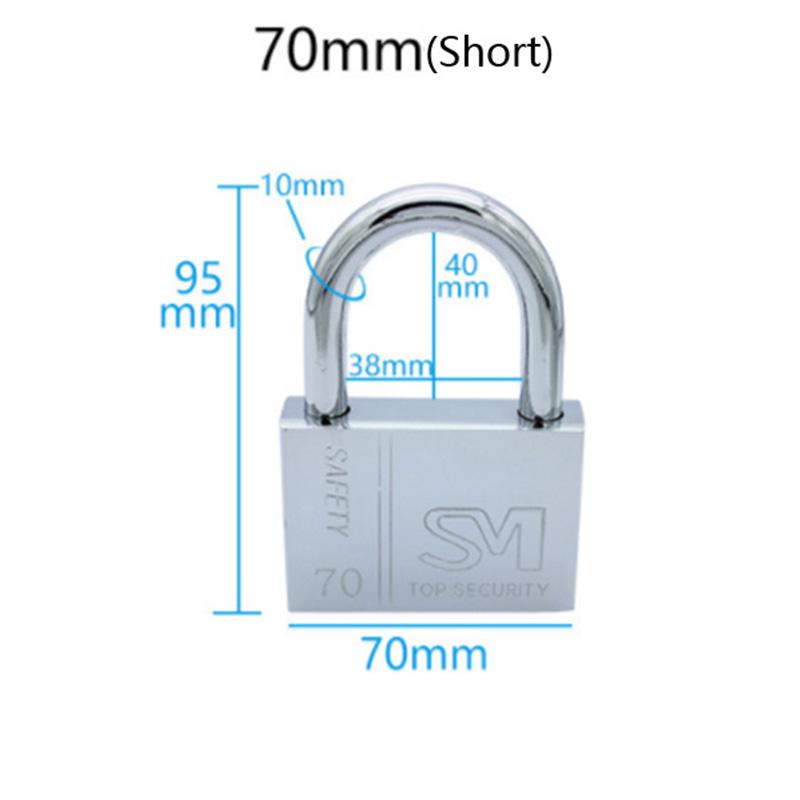 Stainless Steel Padlock Cabinet Outdoor Lock Durable Use Heavy Duty High Security Solid Door Gate Box Safety