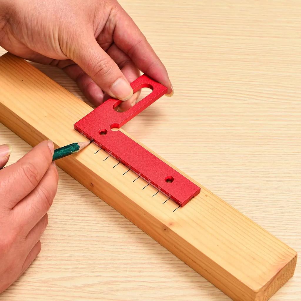 Metric Woodworking Square Protractor 3D 45/90 Degree Layout Aluminum Alloy Miter Measuring Triangle Ruler Carpenter Toolsolss